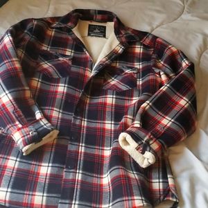 Sherpa Lined Flannel Jacket
